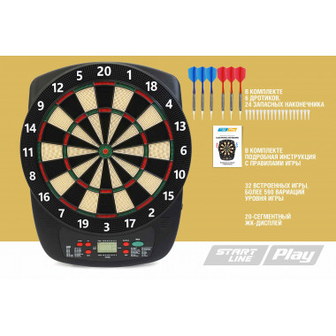 Комплект для игры в электронный дартс Start Line Play Electronic Dartboard